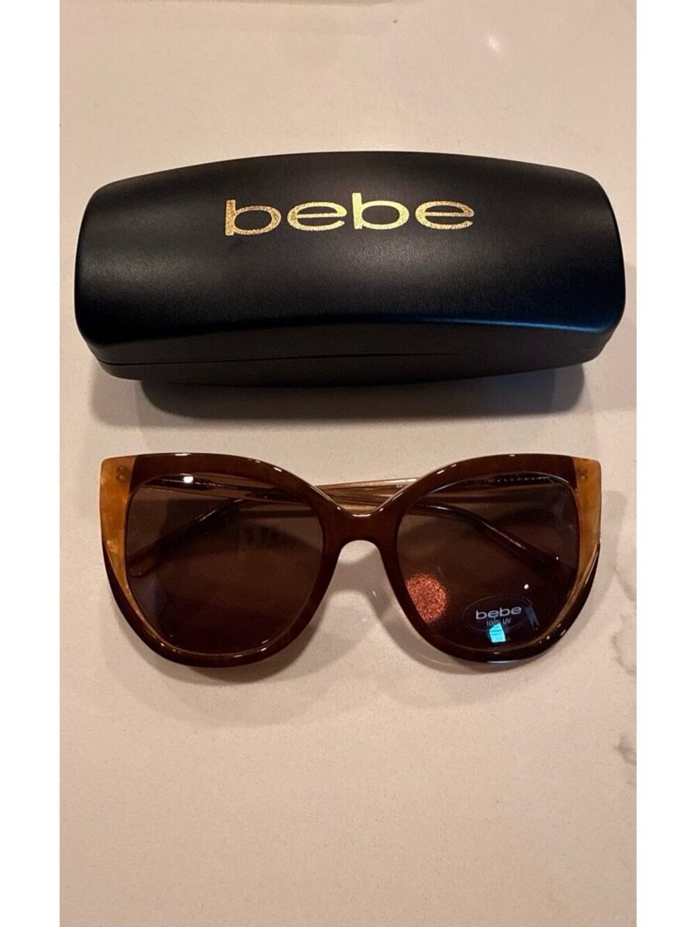 NEW Bebe BB7253 Topaz Cat Eye Sunglasses